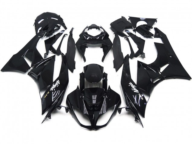 Negro Brillante 2009-2012 Kawasaki ZX6R Carenados Moto Negro Brillante 2009-2012 Kawasaki ZX6R Carenados Moto