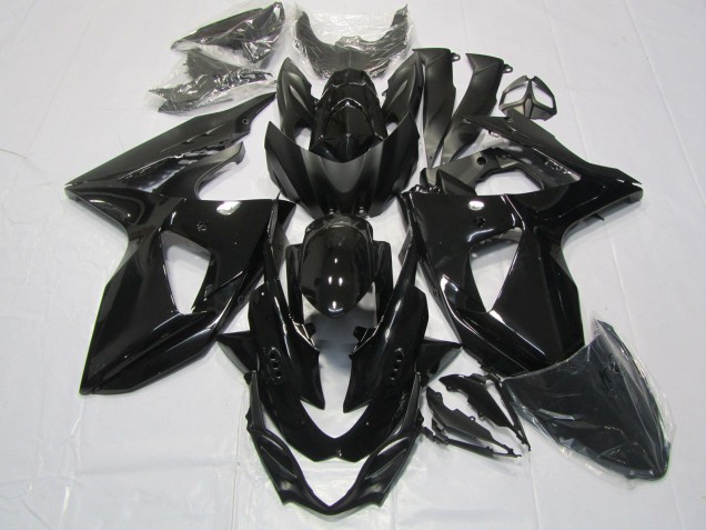 Negro Brillante 2009-2016 Suzuki GSXR 1000 Carenados Moto Negro Brillante 2009-2016 Suzuki GSXR 1000 Carenados Moto