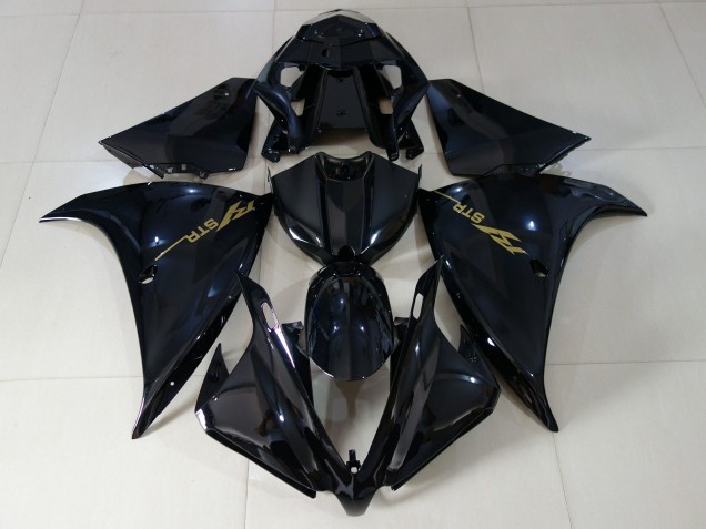 Negro Brillante 2012-2014 Yamaha R1 Carenados Moto Negro Brillante 2012-2014 Yamaha R1 Carenados Moto