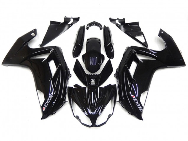 Negro Brillante 2012-2016 Kawasaki Ninja 650R Carenados Moto Negro Brillante 2012-2016 Kawasaki Ninja 650R Carenados Moto