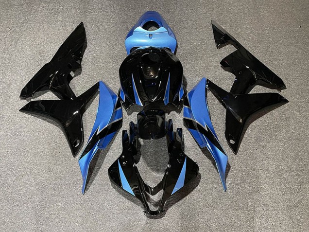 Negro Brillante & Azul Claro 2007-2008 Honda CBR600RR Carenados Moto Negro Brillante & Azul Claro 2007-2008 Honda CBR600RR Carenados Moto