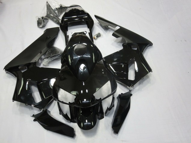 Negro Brillante & Mate 2003-2004 Honda CBR600RR Carenados Moto Negro Brillante & Mate 2003-2004 Honda CBR600RR Carenados Moto