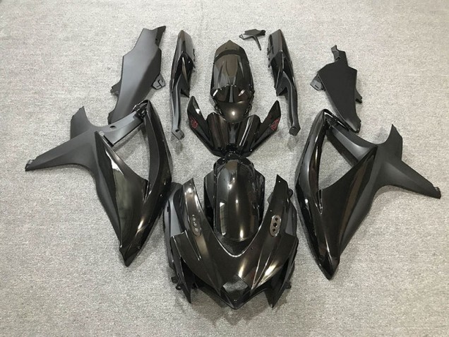Negro Brillante/Mate 2008-2010 Suzuki GSXR 600-750 Carenados Moto Negro Brillante/Mate 2008-2010 Suzuki GSXR 600-750 Carenados Moto