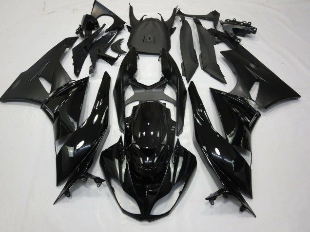Negro Brillante Mate 2009-2012 Kawasaki ZX6R Carenados Moto Negro Brillante Mate 2009-2012 Kawasaki ZX6R Carenados Moto