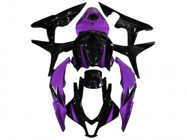 Negro Brillante & Morado 2007-2008 Honda CBR600RR Carenados Moto