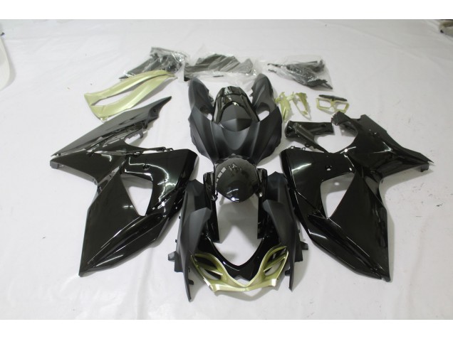 Negro Brillante Plata Mate 2009-2016 Suzuki GSXR 1000 Carenados Moto Negro Brillante Plata Mate 2009-2016 Suzuki GSXR 1000 Carenados Moto