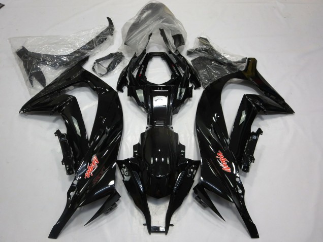Negro Brillante Rojo 2011-2015 Kawasaki ZX10R Carenados Moto Negro Brillante Rojo 2011-2015 Kawasaki ZX10R Carenados Moto