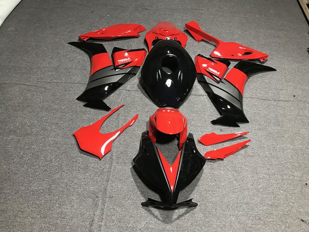 Negro Brillante Rojo / Gris 2012-2016 Honda CBR1000RR Carenados Moto Negro Brillante Rojo / Gris 2012-2016 Honda CBR1000RR Carenados Moto
