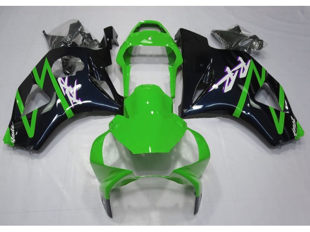 Negro Brillante & Verde 2002-2003 Honda CBR954RR Carenados Moto Negro Brillante & Verde 2002-2003 Honda CBR954RR Carenados Moto