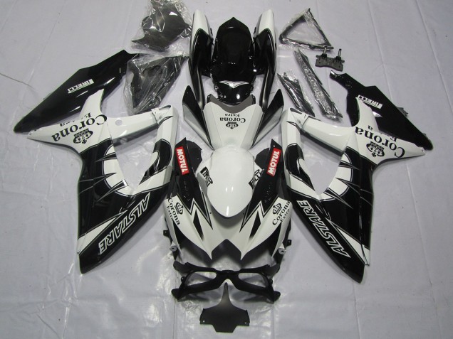 Negro Corona 2008-2010 Suzuki GSXR 600-750 Carenados Moto Negro Corona 2008-2010 Suzuki GSXR 600-750 Carenados Moto