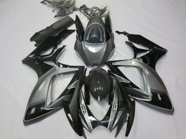 Negro Gris Especial 2006-2007 Suzuki GSXR 600-750 Carenados Moto