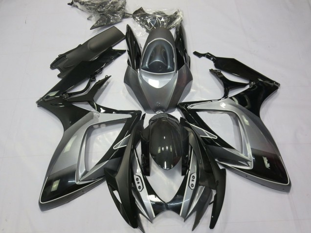 Negro Gris Especial 2006-2007 Suzuki GSXR 600-750 Carenados Moto Negro Gris Especial 2006-2007 Suzuki GSXR 600-750 Carenados Moto