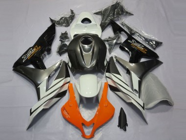 Negro Gris & Naranja 2007-2008 Honda CBR600RR Carenados Moto