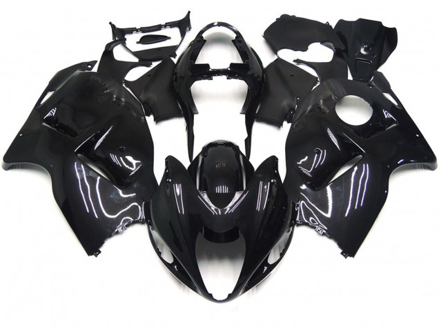 Negro Liso Brillante 1997-2007 Suzuki GSXR 1300 Carenados Moto Negro Liso Brillante 1997-2007 Suzuki GSXR 1300 Carenados Moto