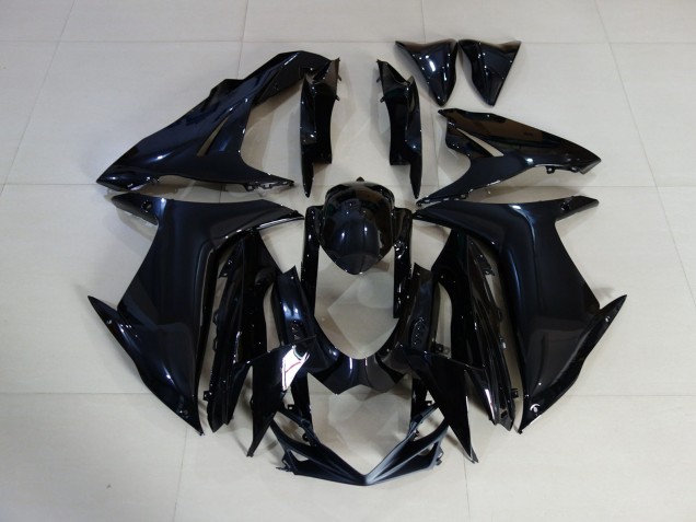 Negro Liso Brillante 2011-2024 Suzuki GSXR 600-750 Carenados Moto Negro Liso Brillante 2011-2024 Suzuki GSXR 600-750 Carenados Moto