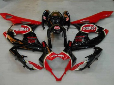 Negro Lucky Strike 2005-2006 Suzuki GSXR 1000 Carenados Moto