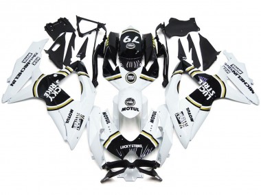 Negro Lucky Strike 79 2008-2010 Suzuki GSXR 600-750 Carenados Moto