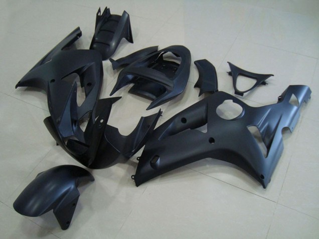 Negro Mate 2003-2004 Kawasaki ZX6R Carenados Moto Negro Mate 2003-2004 Kawasaki ZX6R Carenados Moto