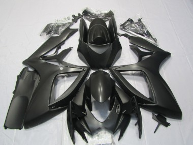 Negro Mate 2006-2007 Suzuki GSXR 600-750 Carenados Moto
