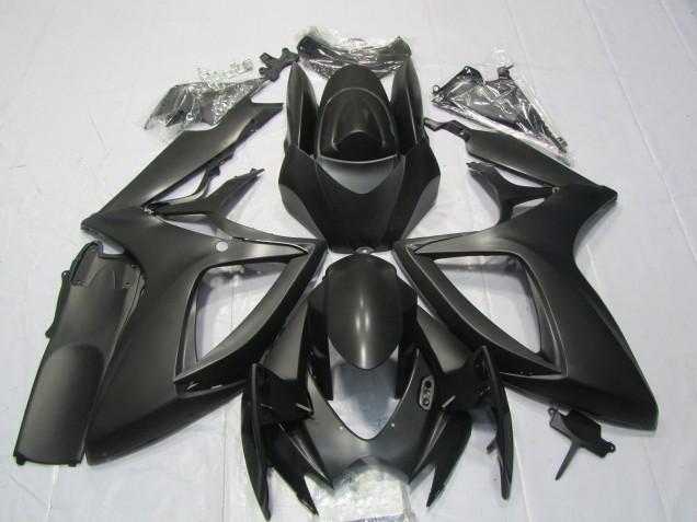 Negro Mate 2006-2007 Suzuki GSXR 600-750 Carenados Moto