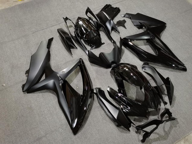 Negro Mate 2008-2010 Suzuki GSXR 600-750 Carenados Moto Negro Mate 2008-2010 Suzuki GSXR 600-750 Carenados Moto