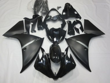 Negro Mate 2012-2014 Yamaha R1 Carenados Moto