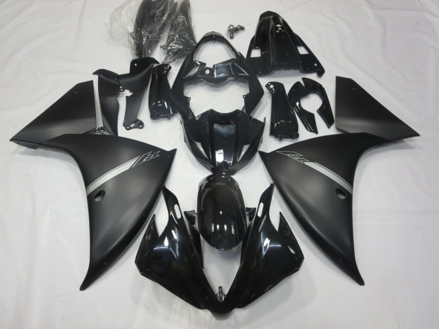 Negro Mate 2012-2014 Yamaha R1 Carenados Moto Negro Mate 2012-2014 Yamaha R1 Carenados Moto