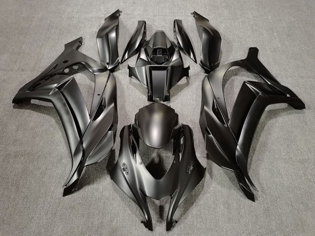 Negro Mate 2016-2019 Kawasaki ZX10R Carenados Moto Negro Mate 2016-2019 Kawasaki ZX10R Carenados Moto