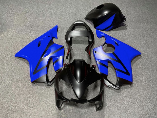 Negro Mate & Azul 2001-2003 Honda CBR600 F4i Carenados Moto Negro Mate & Azul 2001-2003 Honda CBR600 F4i Carenados Moto