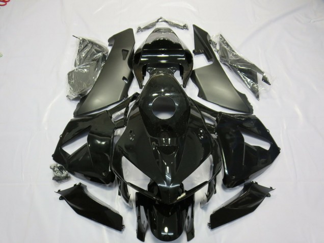 Negro Mate & Brillante 2005-2006 Honda CBR600RR Carenados Moto Negro Mate & Brillante 2005-2006 Honda CBR600RR Carenados Moto