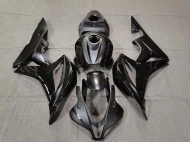 Negro Mate & Brillante 2007-2008 Honda CBR600RR Carenados Moto