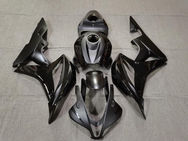 Negro Mate & Brillante 2007-2008 Honda CBR600RR Carenados Moto Negro Mate & Brillante 2007-2008 Honda CBR600RR Carenados Moto