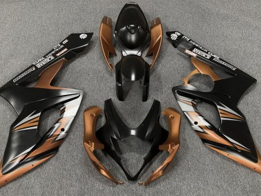 Negro Mate & Bronce 2005-2006 Suzuki GSXR 1000 Carenados Moto
