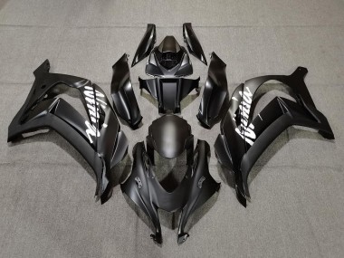 Negro Mate Con Blanco 2016-2019 Kawasaki ZX10R Carenados Moto
