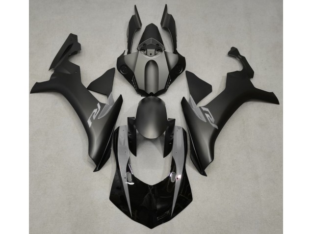 Negro Mate & Gris 2015-2019 Yamaha R1 Carenados Moto Negro Mate & Gris 2015-2019 Yamaha R1 Carenados Moto