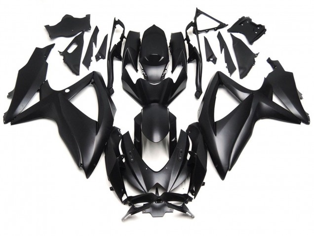 Negro Mate Intenso 2008-2010 Suzuki GSXR 600-750 Carenados Moto Negro Mate Intenso 2008-2010 Suzuki GSXR 600-750 Carenados Moto