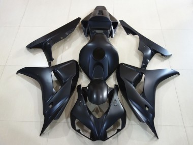 Negro Mate Liso 2006-2007 Honda CBR1000RR Carenados Moto