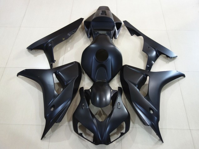Negro Mate Liso 2006-2007 Honda CBR1000RR Carenados Moto