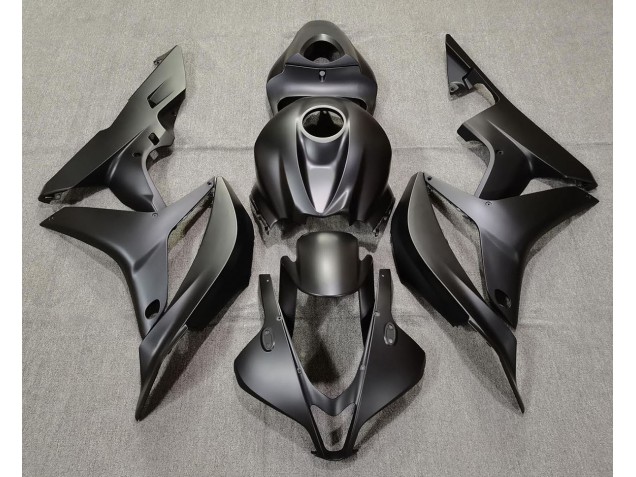 Negro Mate Liso 2007-2008 Honda CBR600RR Carenados Moto