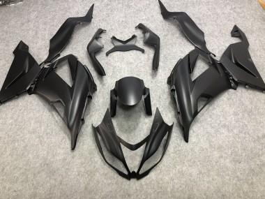 Negro Mate Liso 2013-2018 Kawasaki ZX6R Carenados Moto
