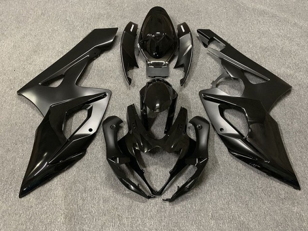 Negro Mate & Negro Brillante 2005-2006 Suzuki GSXR 1000 Carenados Moto Negro Mate & Negro Brillante 2005-2006 Suzuki GSXR 1000 Carenados Moto