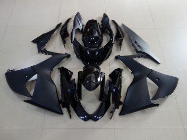 Negro Mate & Negro Brillante 2009-2016 Suzuki GSXR 1000 Carenados Moto