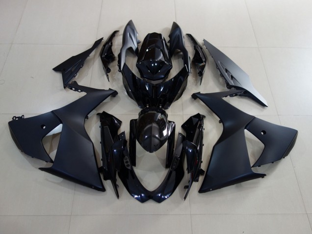 Negro Mate & Negro Brillante 2009-2016 Suzuki GSXR 1000 Carenados Moto Negro Mate & Negro Brillante 2009-2016 Suzuki GSXR 1000 Carenados Moto