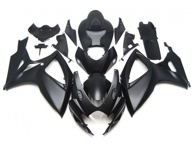 Negro Mate OEM Estilo Personalizado 2006-2007 Suzuki GSXR 600-750 Carenados Moto Negro Mate OEM Estilo Personalizado 2006-2007 Suzuki GSXR 600-750 Carenados Moto