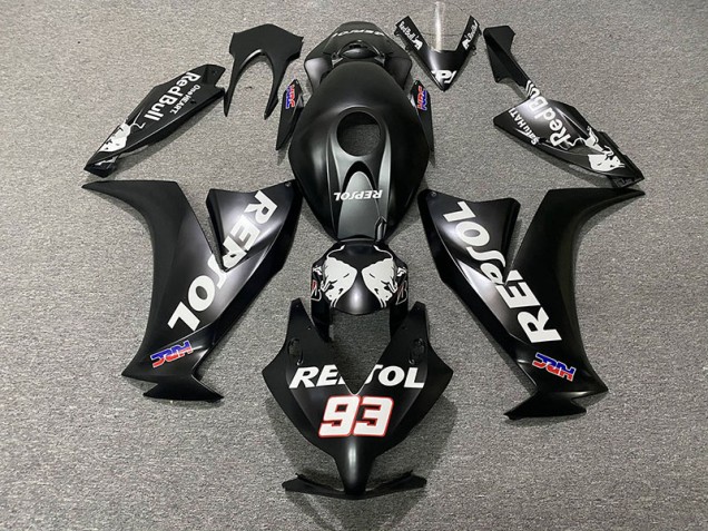 Negro Mate Repsol 2012-2016 Honda CBR1000RR Carenados Moto Negro Mate Repsol 2012-2016 Honda CBR1000RR Carenados Moto