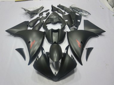 Negro Mate Rojo 2009-2011 Yamaha R1 Carenados Moto