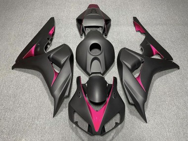 Negro Mate & Rosa 2006-2007 Honda CBR1000RR Carenados Moto