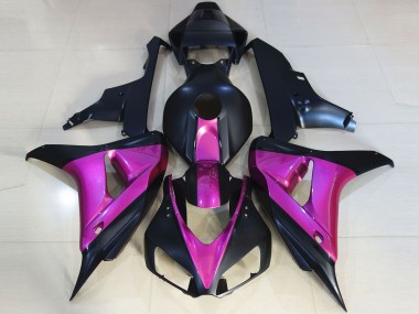 Negro Mate & Rosa 2006-2007 Honda CBR1000RR Carenados Moto