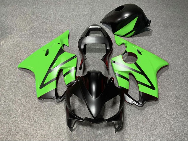 Negro Mate & Verde 2001-2003 Honda CBR600 F4i Carenados Moto Negro Mate & Verde 2001-2003 Honda CBR600 F4i Carenados Moto