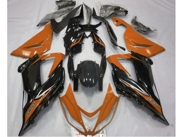Negro & Naranja 2013-2018 Kawasaki ZX6R Carenados Moto Negro & Naranja 2013-2018 Kawasaki ZX6R Carenados Moto